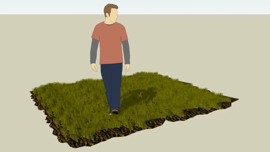 Low poly grass