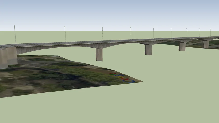 Pont René Thinat, Orléans (Loiret), FRANCE