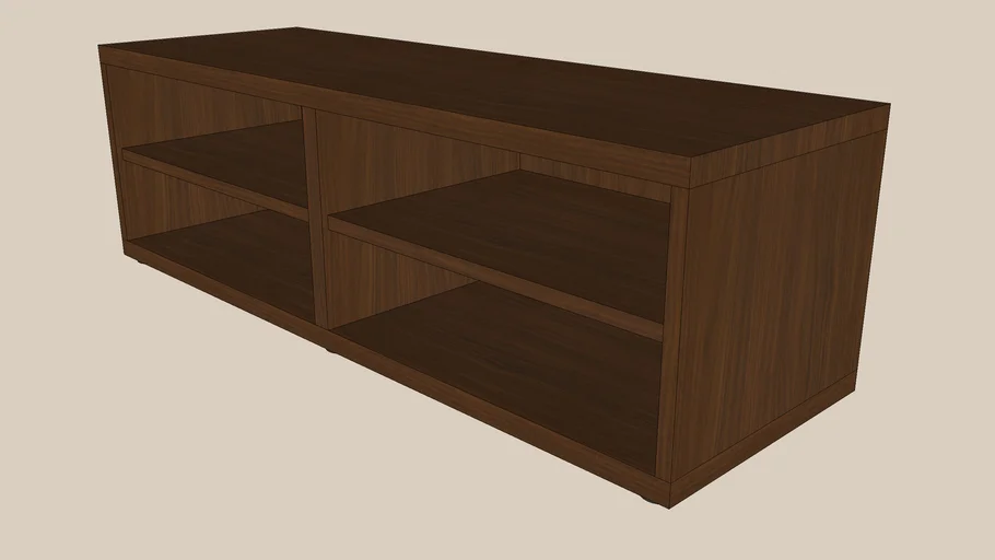 BESTA shelf 120x40x38 walnut