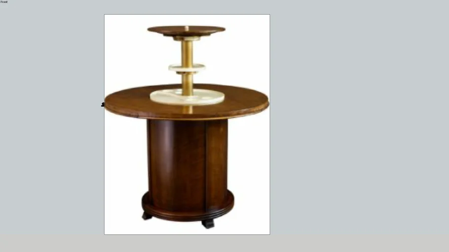 Art Deco wood side table