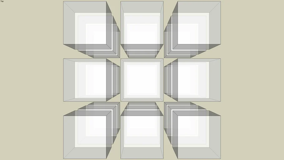 sort of rubix cube ut exploded and no colour