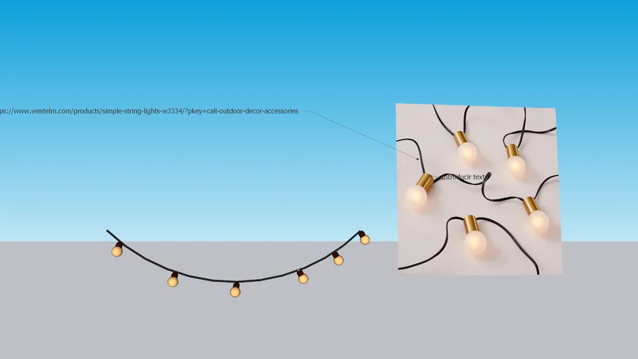 WEST ELM - Simple String Lights
