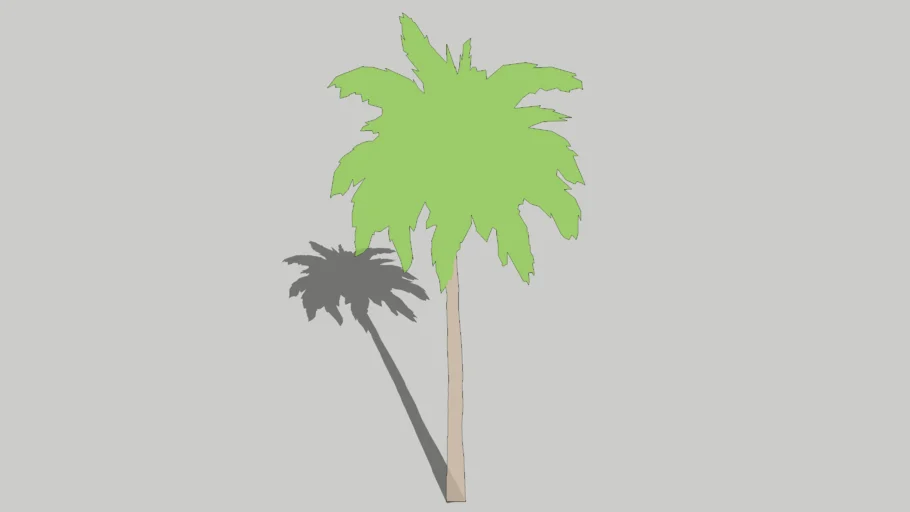 2D Schematic Palm Tree