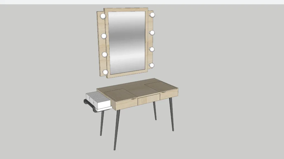 makeup/ powder table