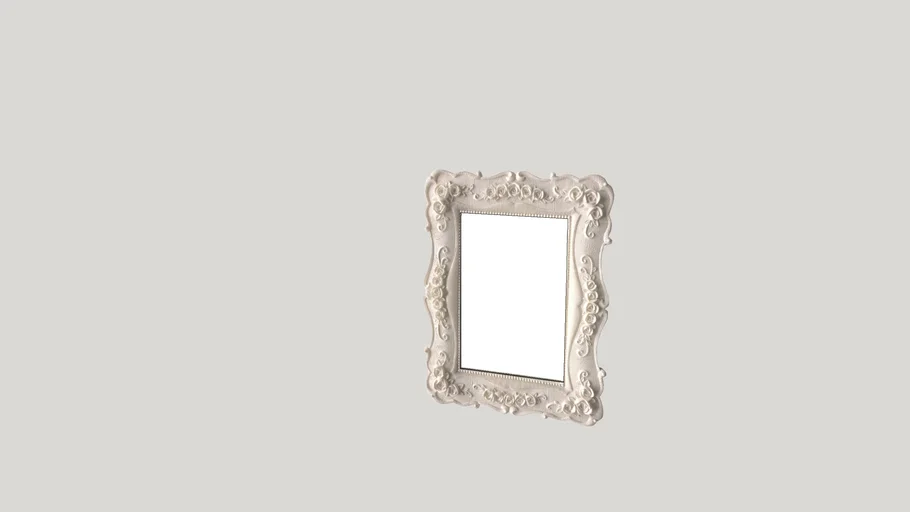 5x7 Off-White Antique Picture Frame