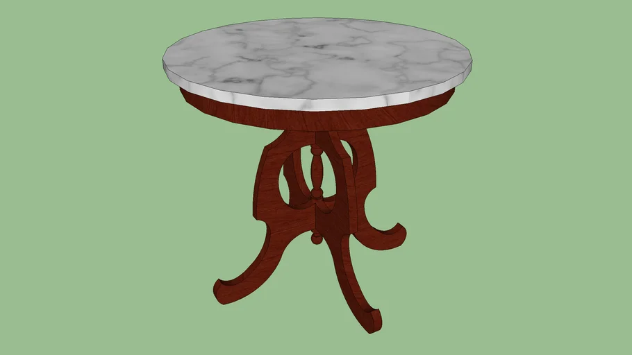 Victorian Marble Side Or End Table