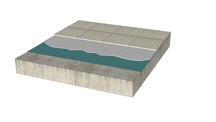 06.130.F122 Tile floor | Adhered to concrete substrate