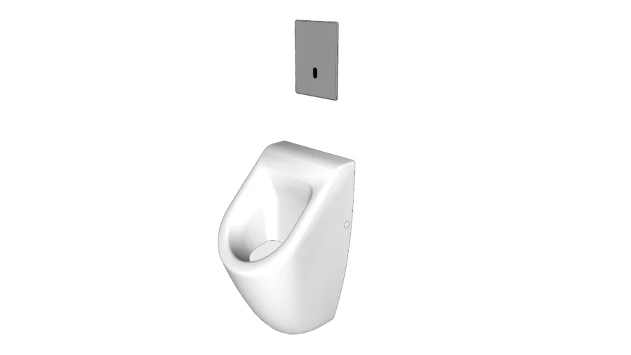 Urinal with Auto-flush Sensor