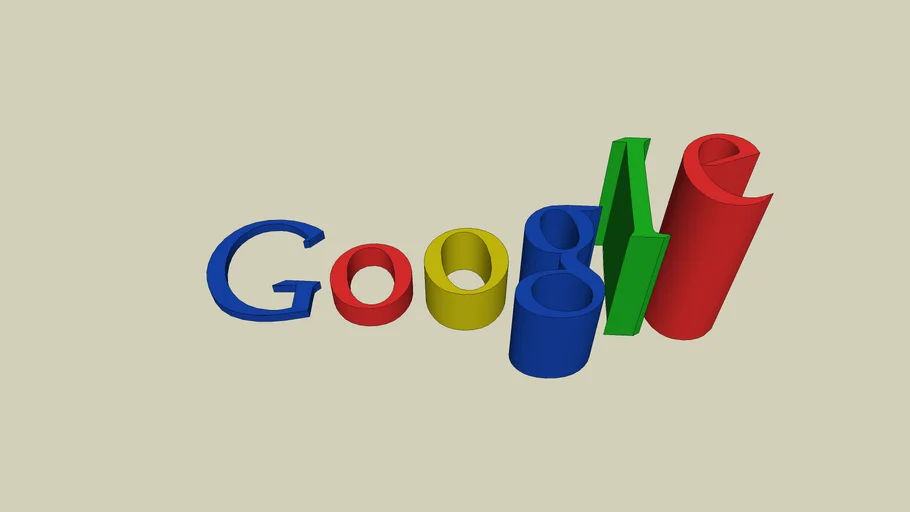 Google Logotype 3D | 3D Warehouse