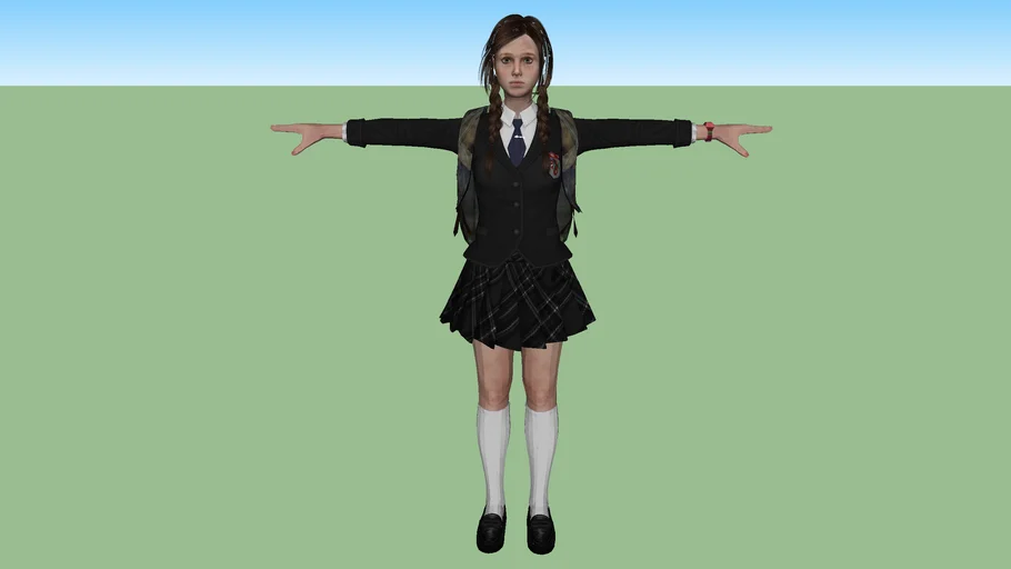 Ellie School Girl