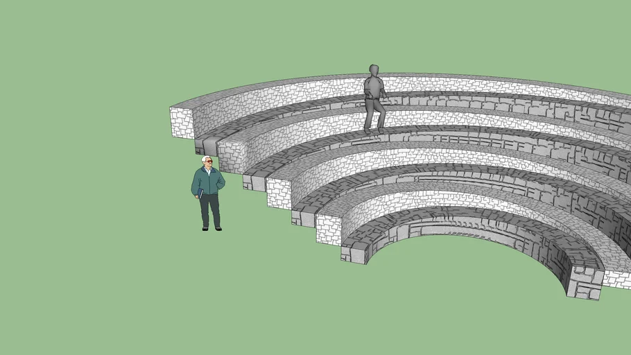 Ramp and Stairs (Sitting purpose) | 3D Warehouse