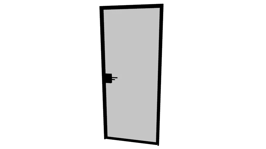 Single loft doors 90x210 with handle (without lock)