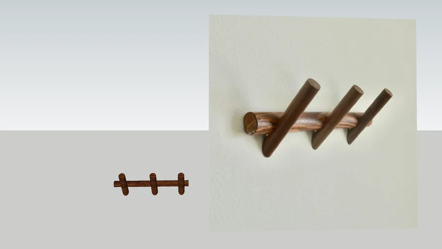WEST ELM - Modern Home by Bellver 3-Hook Coat Rack