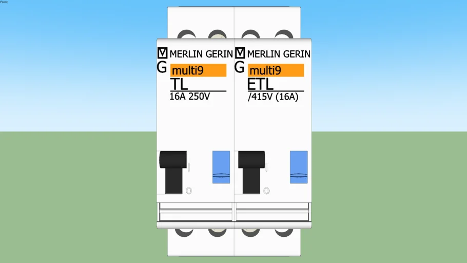 Télérupteur extension TL et ETL 2 POLOS 16A 230VCA 110VCC  merlin gérin