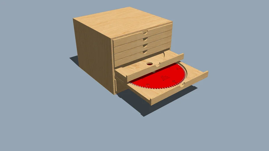 Table Saw Blade Storage Box