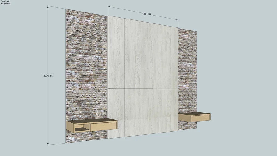 PANEL&SIDE TABLE | 3D Warehouse