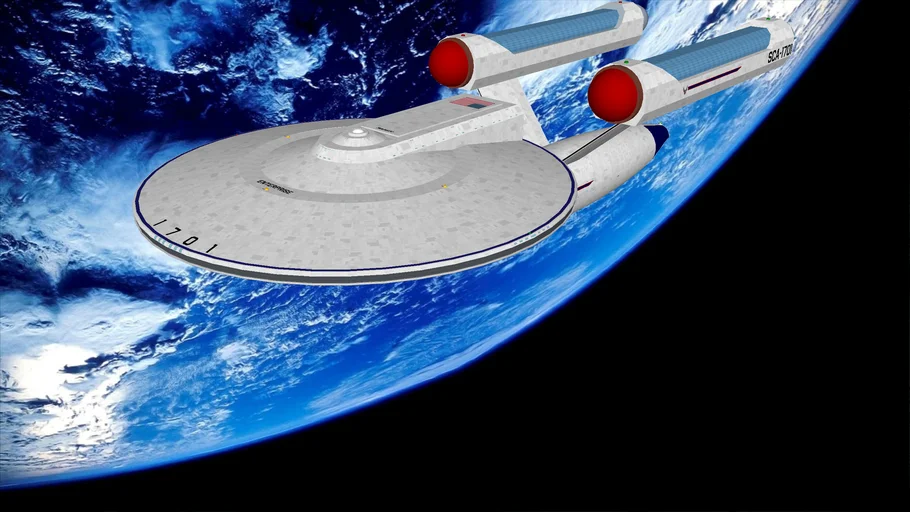 Constitution class starship USS Enterprise SCA-1701
