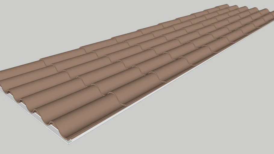Telha isotermica colonial 1x4m