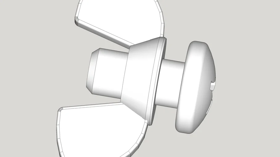 1/4-20 Machine Screw and Wingnut