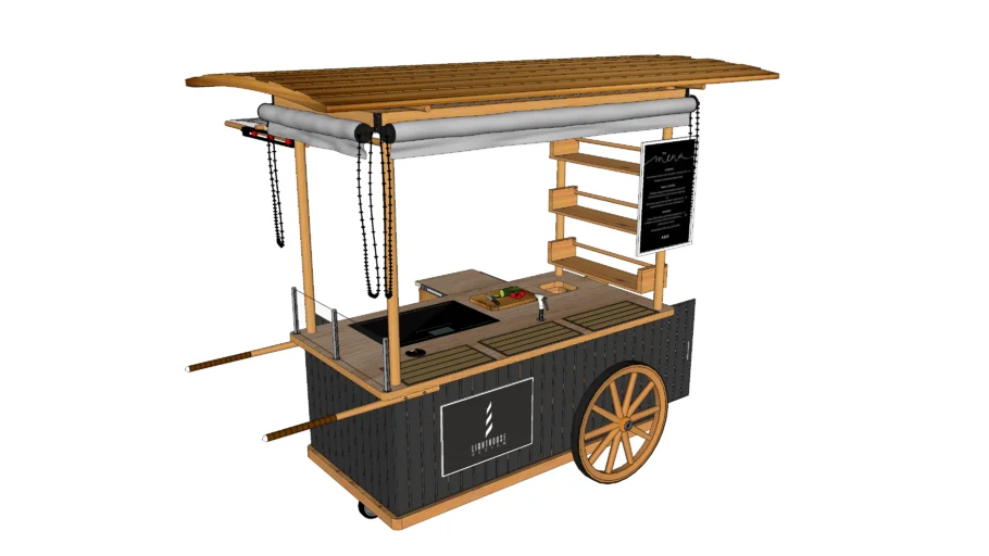 JAPANESE LIVE STATION CART LIGHTHOUSE DESIGN