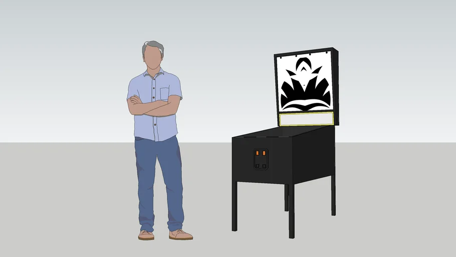 Pinball guy and Tas logo