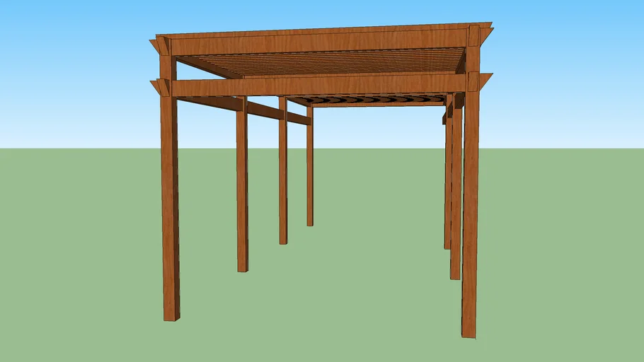 KANOPI KAYU UNTUK TANAMAN RAMBAT