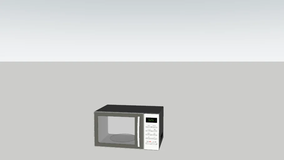 microwave oven render ready
