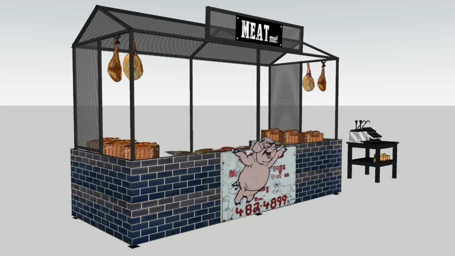 Street Food market stall - Meat me