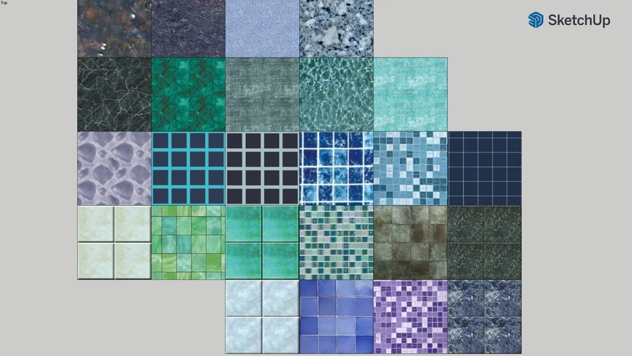 Blue-ish square tiles/rock texture pack