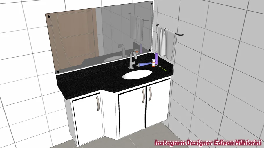 Lavabo MDF planejado