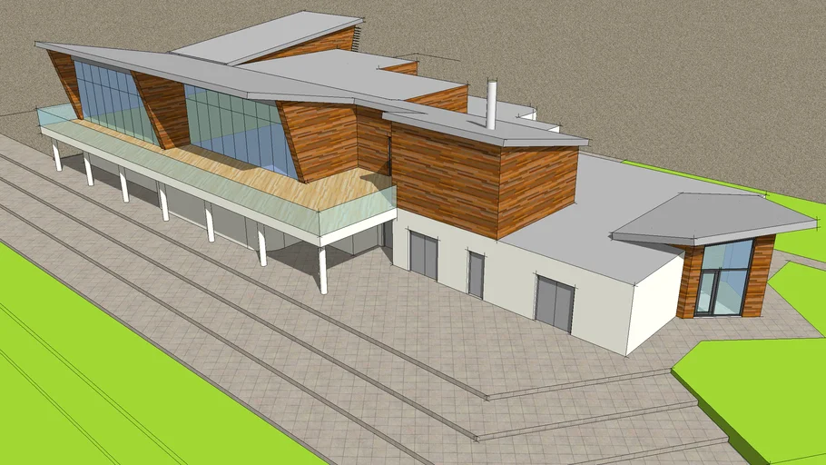 Rugby clubhouse and changing rooms | 3D Warehouse