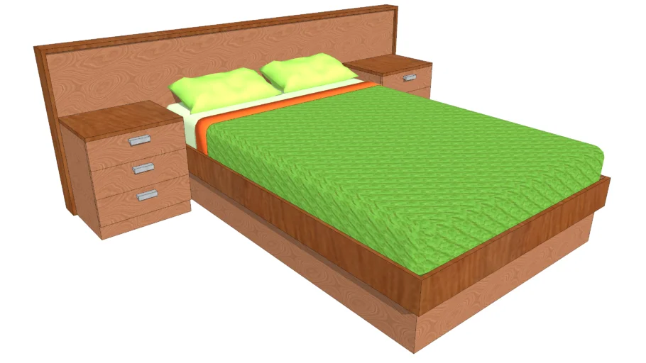 Cama matrimonio de 1,35 m