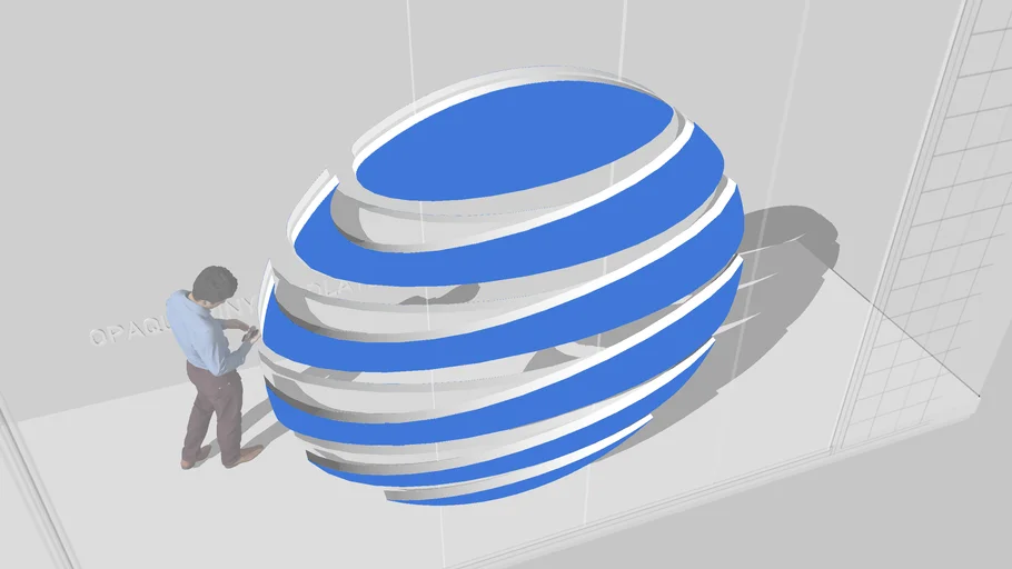 9' ILLUMINATED AT&T LOGOS