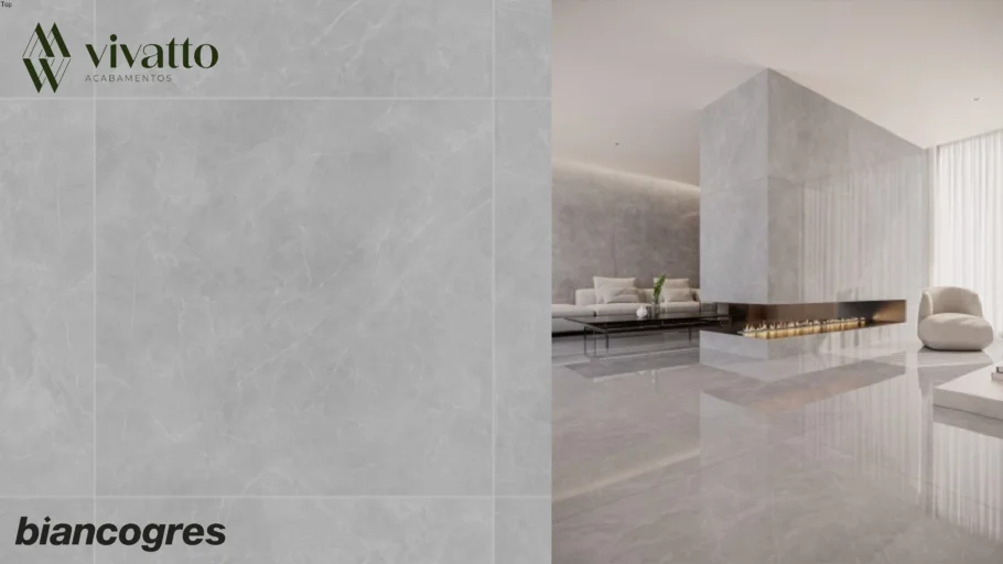 Gris Armani 120x120cm - Biancogres Porcelanato