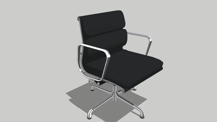 Eames Soft Pad Chair Black Leather