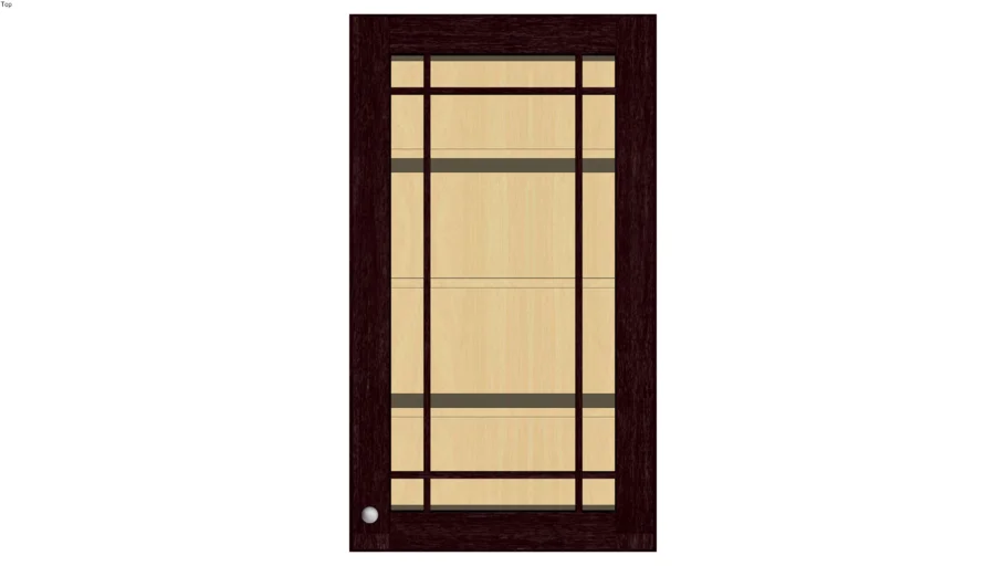 Wall Single Door with Prairie Glass Door