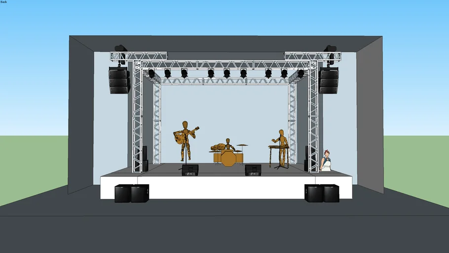 sonorização em palco pequeno 2