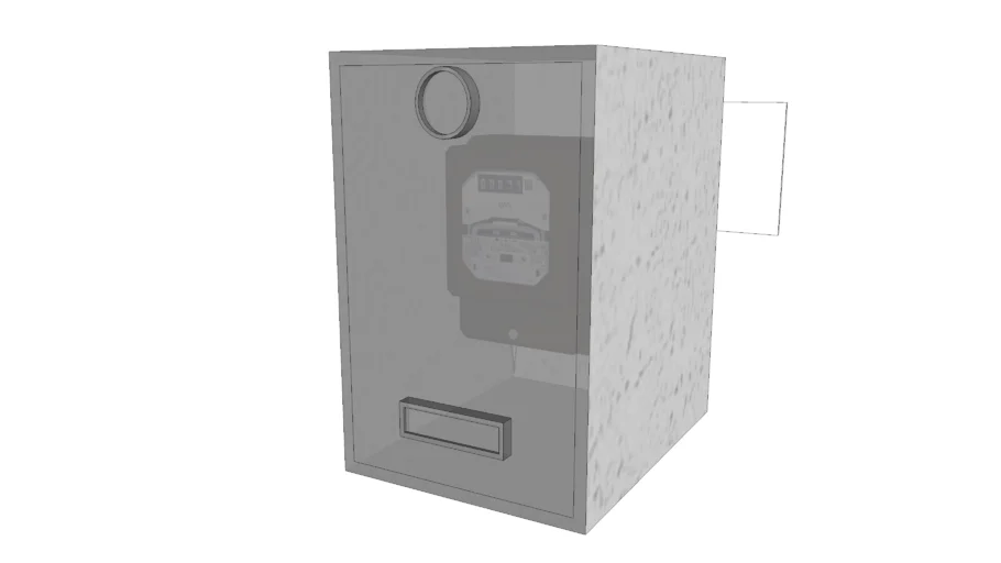 Caja de medidor de la luz