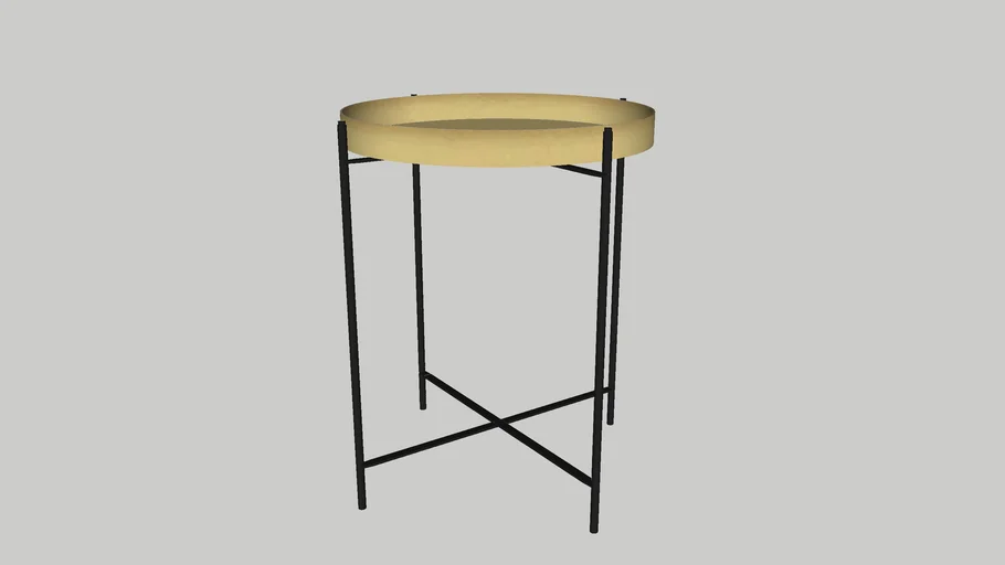 HK living sidetable brass
