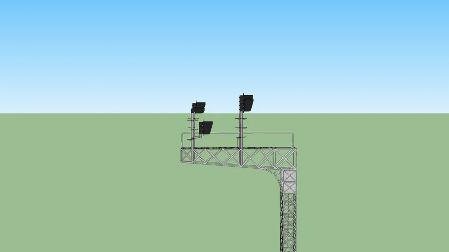 new railroad signal setup