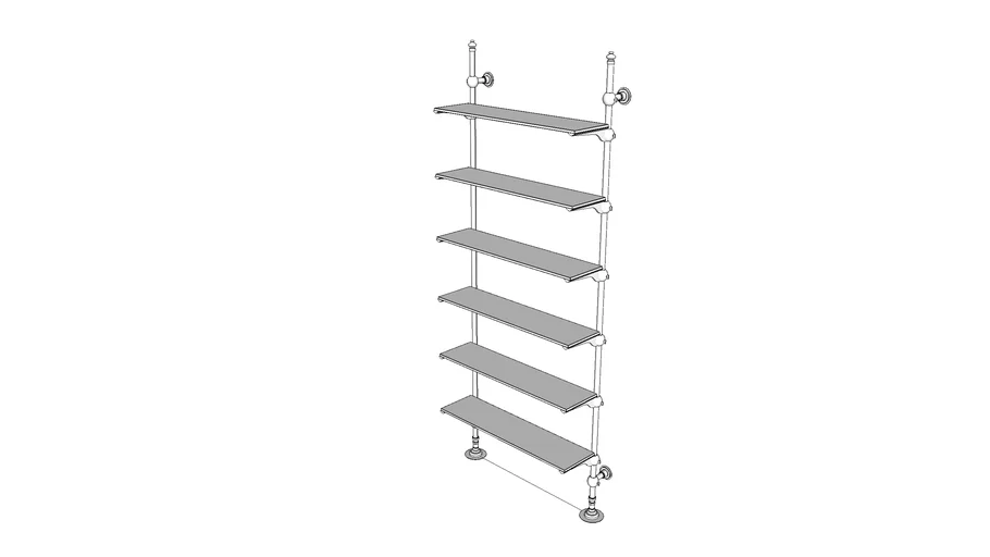 Restoration Hardware Glass Shelving