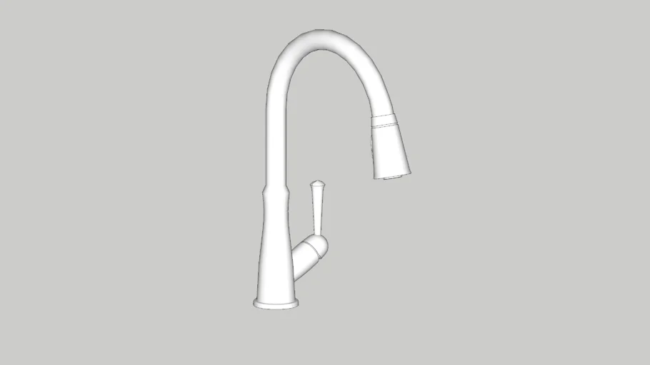 WESTVILLE™ Single Handle Pull-Down Kitchen Faucet-9110-DST