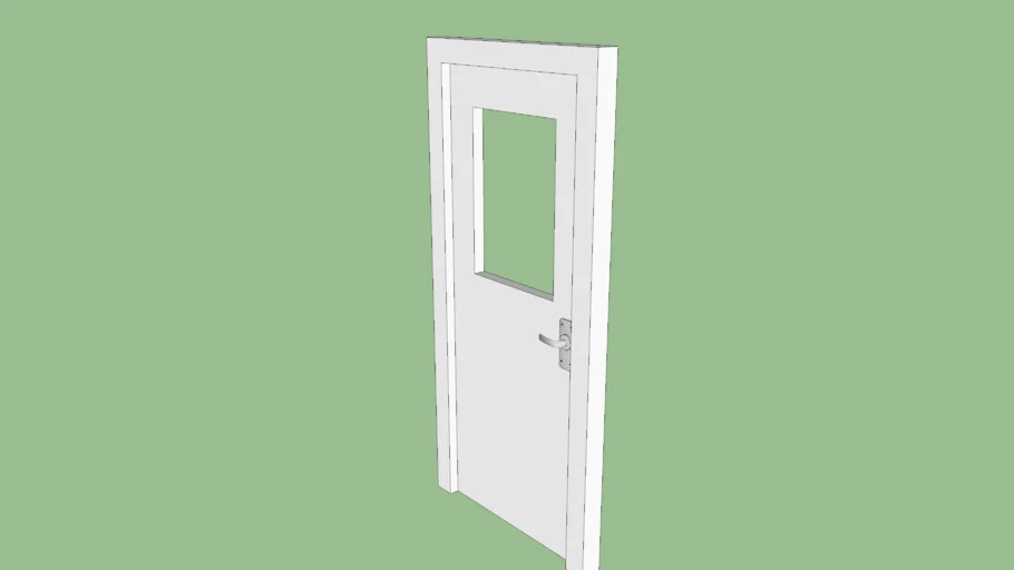 Office Door with Frame