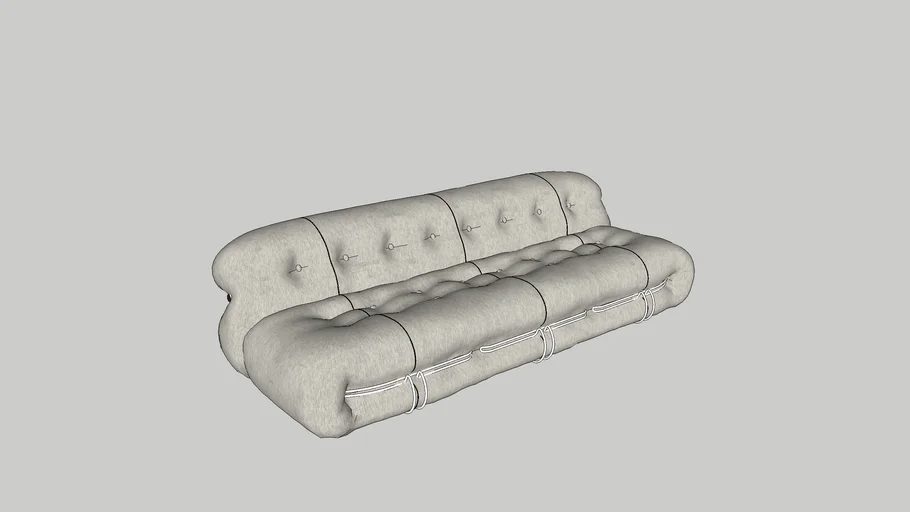 Soriana 3 Seater - Afra & Tobia Scarpa