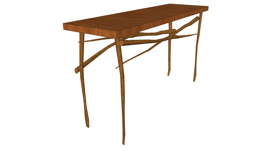 Rustic wooden console table