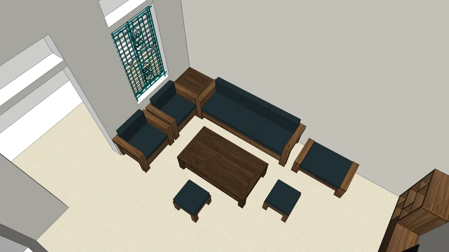 wood sofa
