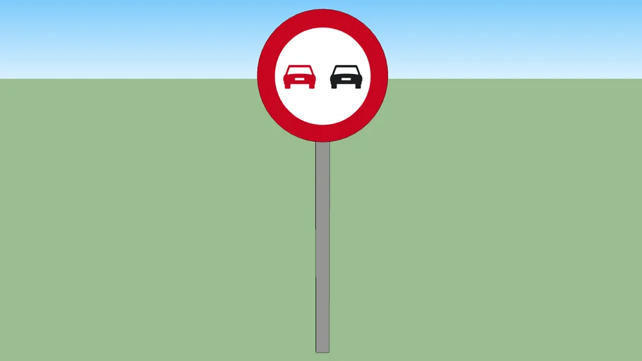 señal prohibido adelantar