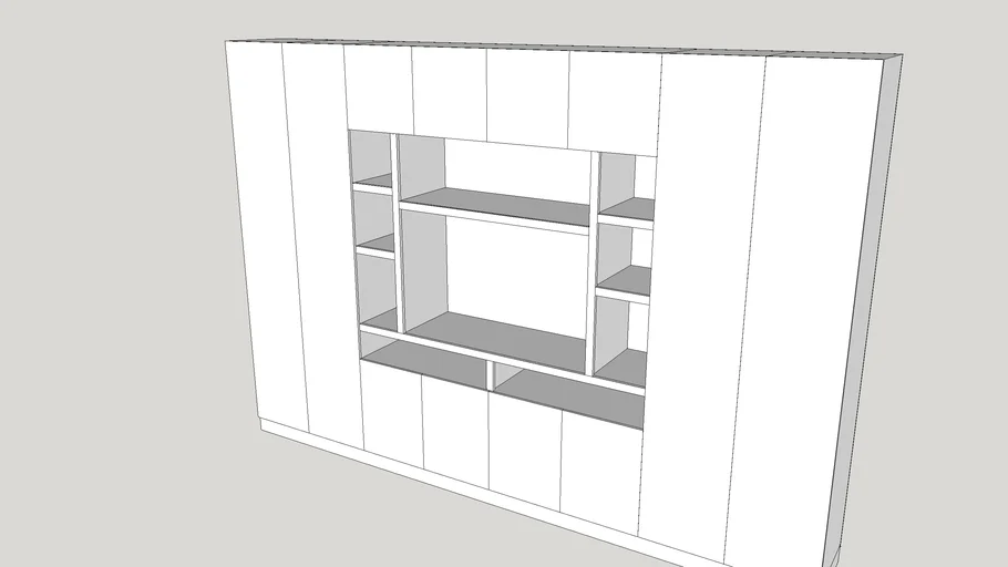 Floor to Ceiling TV Wall Unit