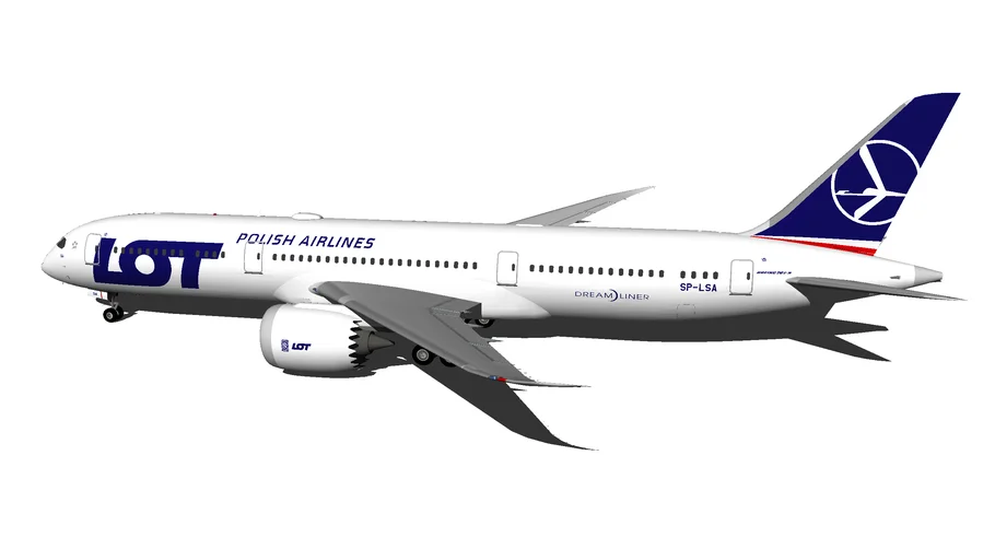 LOT Polish Airlines Boeing 787-9 Dreamliner SP-LSA (2019) (Wi-Fi Dome)