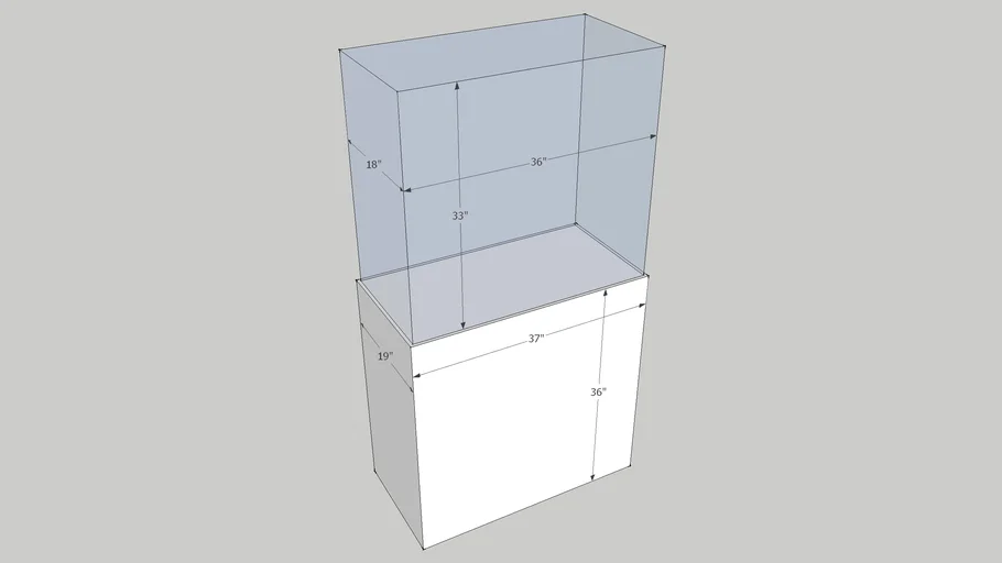 Display case rectangle F